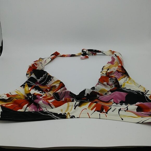 Be Creative Ruffled Floral Bikini Top - Picture 1 of 8